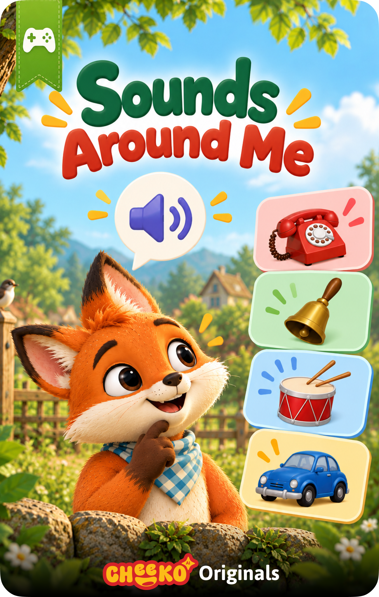 Around the House sound game card